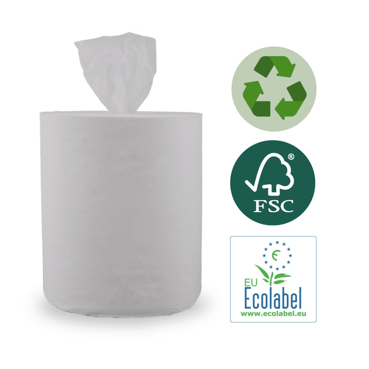 Vet's Choice Paper Towel Roll (Recycled) centerfeed midi 1-ply - 6 rolls