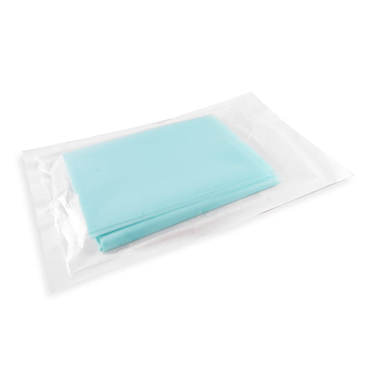 1 - steriles Schichttuch (grün, Polyethylen, 90x120 cm) 25 Stück | Dispovet®